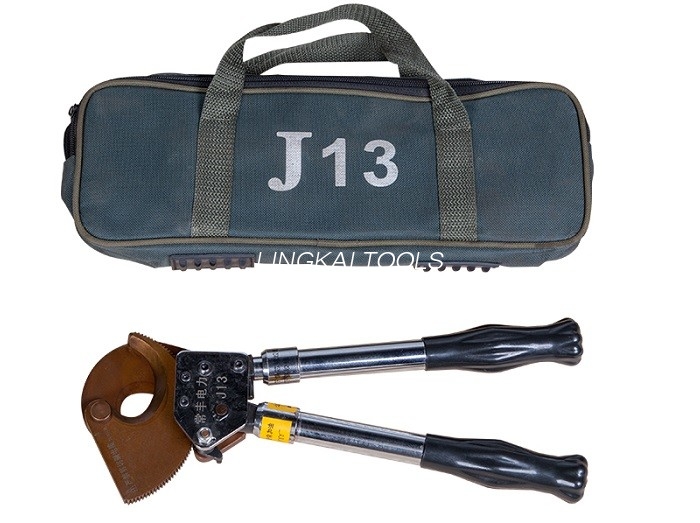 J13 手動ラチェット ケーブル カッター ACSR を切断するための動力建設ツール