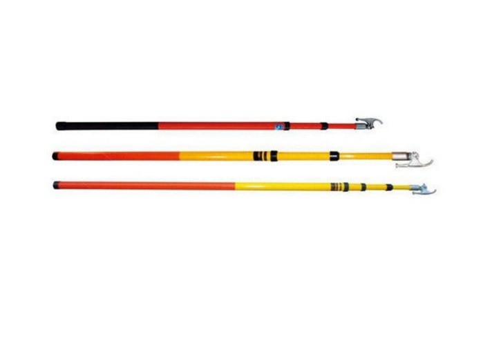 500KV 電圧 7.5 メートル電気ホットスティック絶縁伸縮グラスファイバー