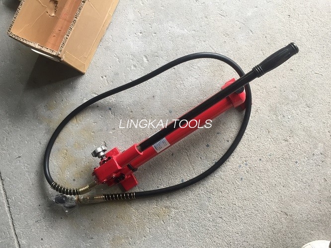 700 バー 1000psi Protable 手動油圧ポンプ 900CC オイル容量耐久性のある